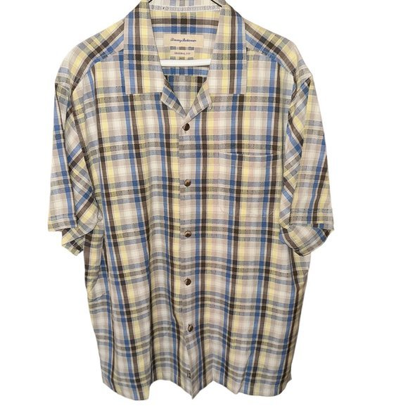 Tommy Bahama Other - Tommy Bahama 100% Silk Men's Button Up Short Sleeve Shirt Large